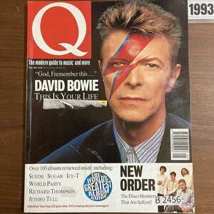 B2456　1993 年「Q」Q誌 英国月刊音楽雑誌　イギリス　英国　ビンテージ ロック　エンターテインメント 音楽 洋楽 Q MAGAZINE バンド