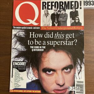 B2458　1993 年「Q」Q誌 英国月刊音楽雑誌　イギリス　英国　ビンテージ ロック　エンターテインメント 音楽 洋楽 Q MAGAZINE バンド