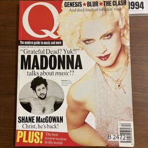 B2472　1994 年「Q」Q誌 英国月刊音楽雑誌　イギリス　英国　ビンテージ ロック　エンターテインメント 音楽 洋楽 Q MAGAZINE バンド