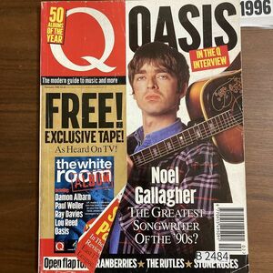 B2484　1996 年「Q」Q誌 英国月刊音楽雑誌　イギリス　英国　ビンテージ ロック　エンターテインメント 音楽 洋楽 Q MAGAZINE バンド