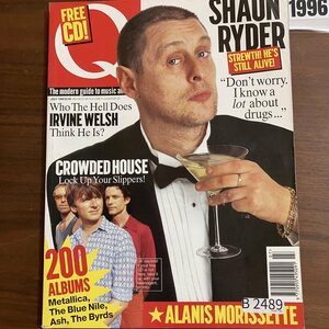 B2489　1996 年「Q」Q誌 英国月刊音楽雑誌　イギリス　英国　ビンテージ ロック　エンターテインメント 音楽 洋楽 Q MAGAZINE バンド