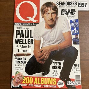 B2502　1997 年「Q」Q誌 英国月刊音楽雑誌　イギリス　英国　ビンテージ ロック　エンターテインメント 音楽 洋楽 Q MAGAZINE バンド