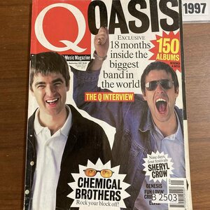 B2503　1997 年「Q」Q誌 英国月刊音楽雑誌　イギリス　英国　ビンテージ ロック　エンターテインメント 音楽 洋楽 Q MAGAZINE バンド
