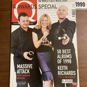 B2520　1999 年「Q」Q誌 英国月刊音楽雑誌　イギリス　英国　ビンテージ ロック　エンターテインメント 音楽 洋楽 Q MAGAZINE バンド