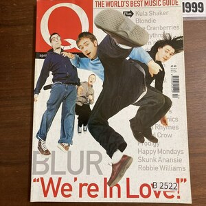 B2522　1999 年「Q」Q誌 英国月刊音楽雑誌　イギリス　英国　ビンテージ ロック　エンターテインメント 音楽 洋楽 Q MAGAZINE バンド