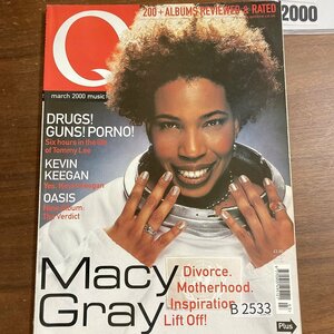 B2533　2000 年「Q」Q誌 英国月刊音楽雑誌　イギリス　英国　ビンテージ ロック　エンターテインメント 音楽 洋楽 Q MAGAZINE バンド