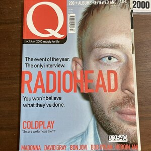 B2540　2000 年「Q」Q誌 英国月刊音楽雑誌　イギリス　英国　ビンテージ ロック　エンターテインメント 音楽 洋楽 Q MAGAZINE バンド