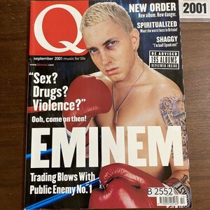 B2552　2001 年「Q」Q誌 英国月刊音楽雑誌　イギリス　英国　ビンテージ ロック　エンターテインメント 音楽 洋楽 Q MAGAZINE バンド