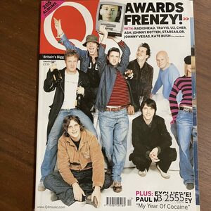 B2555　2001 年「Q」Q誌 英国月刊音楽雑誌　イギリス　英国　ビンテージ ロック　エンターテインメント 音楽 洋楽 Q MAGAZINE バンド