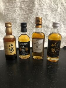 レアミニボトルセット(山崎12年 竹鶴 北杜12年 マッカラン)