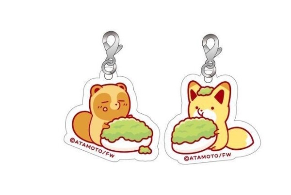 新品 未開封 タヌキとキツネ POP UP STORE にっぽん全国見聞録 宮城 限定 ミニアクリルチャーム W3