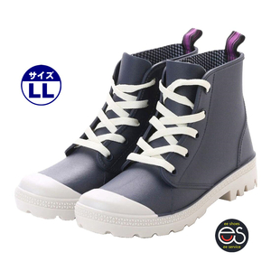 * new goods * popular *[16042-NAVY-LL] lady's rain boots . rain combined use all weather type complete waterproof sneakers short boots rain shoes 