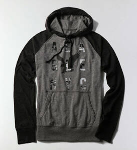 * 1点のみ * AE アメリカンイーグル 長袖 フード ロンT 長袖シャツ AEOグラフィックフーディーTシャツ Hoodie T-Shirt S / Grey *