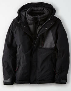 * AE アメリカンイーグル AEO All Climate Parka ジャケット S / Black *