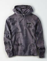 * AE アメリカンイーグル Pullover Hoodie スウェット フーディー パーカー M / Washed Black _画像1