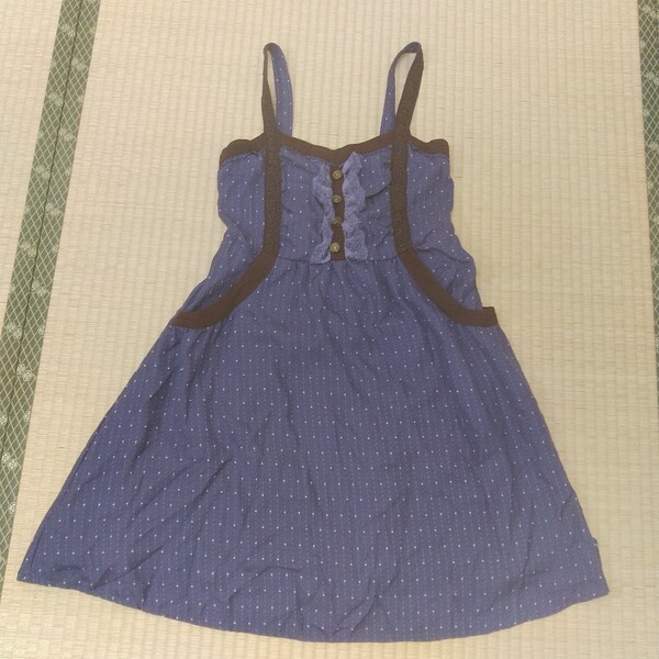 ワンピース チュニック axes femme レースつきスリップドレス 厚手