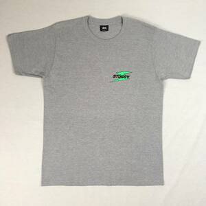 STUSSY ステューシー メンズ Tシャツ グレー Mサイズ 半袖 バックプリント