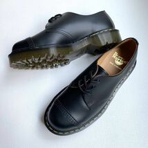 新品 英国製 Dr.Martens ドクターマーチン 1461 ベックス トゥキャップ 3ホール シューズ UK8 定3.41万 黒 メンズ BEX TOE CAP 厚底 UK製_画像6