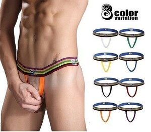  anonymity shipping free shipping .. crack bo vintage Jog strap .. crack correction underwear cook ring cook band H0042 blue L