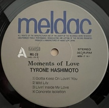 LP■和ブギー/シティポップ/タイロン橋本 (TYRONE HASHIMOTO)/MOMENTS OF LOVE/MELDAC MEL-29/国内88年ORIG PROMO見本盤プロモ 美品/本掲載_画像4