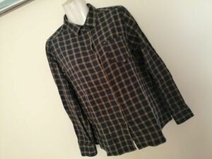 jjyk3-2017 ■ S/A Afternoon Tea WARDROBE ■ アフタヌーンティー ワードローブ シャツ トップス 長袖 チェック コットン グレー L