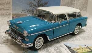 ★ Редкий*Out of Print ★ Mint Danberry*1/24*1955 Bel Air Nomad Wagon Burquoise