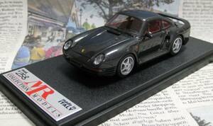 ★レア絶版*世界499台*MR*1/43*Porsche 959 Coupe メタリックブラック*ポルシェ≠BBR