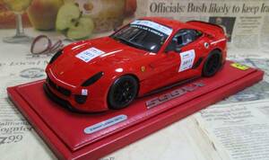 ★絶版*世界70台*BBR*1/18*Ferrari 599XX Lab Vehicle Le Mans 2011*フェラーリ≠MR