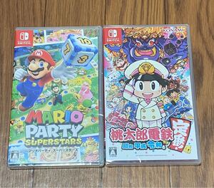 Switch マリオパーティ スーパースターズ & 桃太郎電鉄 新品未開封 シュリンク付き