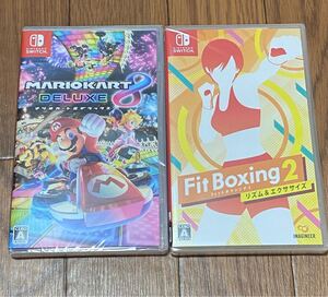 マリオカート8デラックス とFit Boxing2 新品未開封シュリンク付き Nintendo Switch