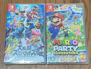 Switch マリオパーティ スーパースターズ & マリオカート8 デラックス 新品未開封 シュリンク付き
