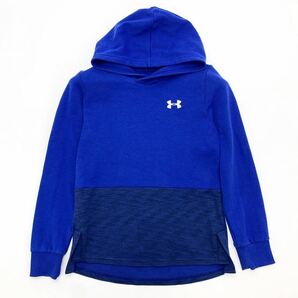 アンダーアーマー UNDER ARMOUR YLG 150cm相当 プルオーバー フーディ スウェット パーカー キッズ 子供用 スポーツウェア♪■M90の画像2