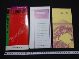 f^e Aria карта минут префектура карта 19 Yamanashi префектура 1991 год . документ фирма маленький брошюра есть /G12