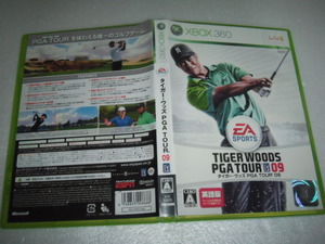  used XBOX360 Tiger * Woods Tiger Woods PGA Tour 09 operation guarantee including in a package possible 