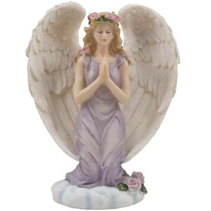 祈りの天使 彫像 彫刻芸術的な感動の贈り物 精神的、宗教的キリスト教（輸入品）