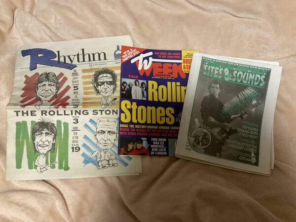 ローリングストーンズ 1994年アメリカツアーの新聞 +シティガイド 3公演分 Voodoo Launge Tour. rolling stones