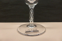 ★未使用保管品★　ラリック 　クリスタルガラス　LALIQUE　Crystal ゲブヴィレール ワイングラス　高さ12.5cm Guebwiller　①_画像6