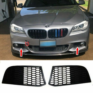 BMW F10 F11 2011-2014 前期 Ｍスポーツ フロント フォグ カバー交換 穴無タイプ