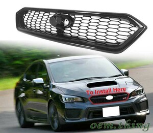 2017-2021 後期 Subaru WRX STI VA フロントGrille 艶有Black塗装済み ブラック CS