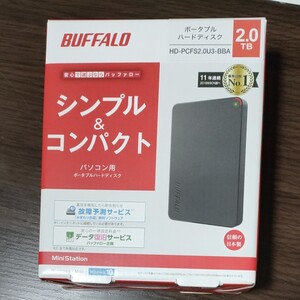 BUFFALO 外付けHDD ポータブルHDD パソコン用
