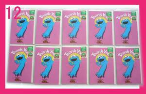  new goods prompt decision 12 sesame Cookie Monster greeting card 10 collection 