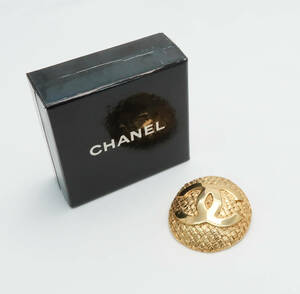 Chanel Chanel COCO Coco Mark Brooch Gold Engraving Case 29 Box Vintage Costume Accessories Women