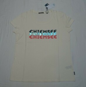 新品CHIEMSEE(キムジー)レディースTシャツAGALI (11-4202 STAR WHITE) Mサイズ