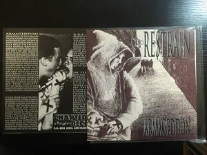 Restrain Armageddon 7EP nyhc earth crisis new school state craft naiad crystal lake