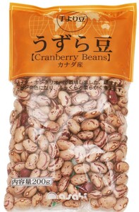 【メール便送料無料】豆力　豆専門店のうずら豆（クランベリー豆）　200g×3袋