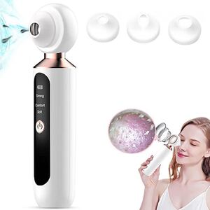 大特価!毛穴美顔器 可視化毛穴吸引器 拡大鏡型毛穴吸引器 黒ずみ除去 USB充電式 3種類ヘッド 男女兼用 美顔器