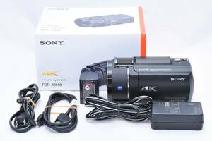 ★極上品★ SONY ビデオカメラ FDR-AX40 4K ブラック Handycam FDR-AX40 BC ソニー ★2501