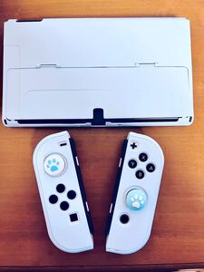 任天堂switch ニンテンドースイッチOLED有機ELハードカバー&スティックカバーセット 分体式保護ケース ジョイコンカバー