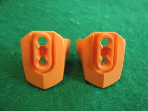  Lego -LEGO*10498* Bionicle * ball joint socket attaching hero Factory armor -* size orange 3*2 piece * orange *USED