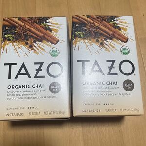 TAZO tea オーガニックチャイティー2箱40包 Chai 紅茶 ティーパック